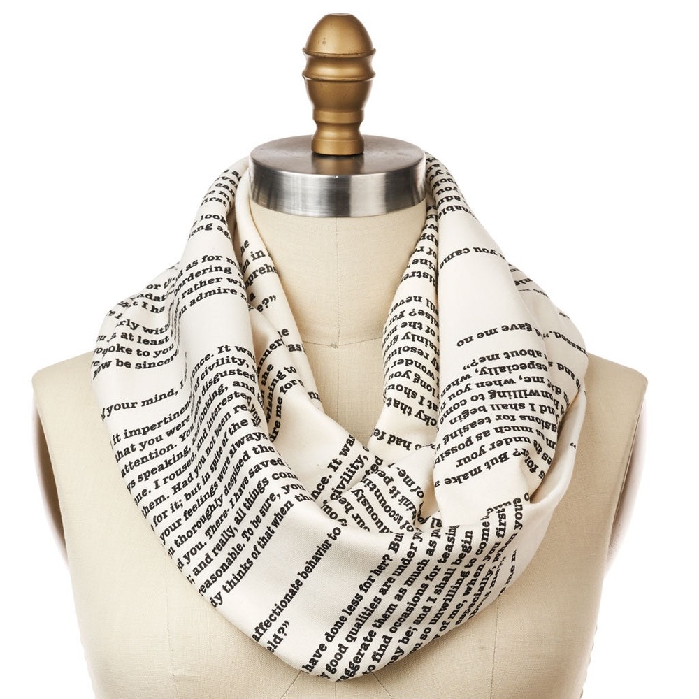 🖤 📖 PRIDE AND PREJUDICE BOOK INFINITY SCARF 🖤 📖